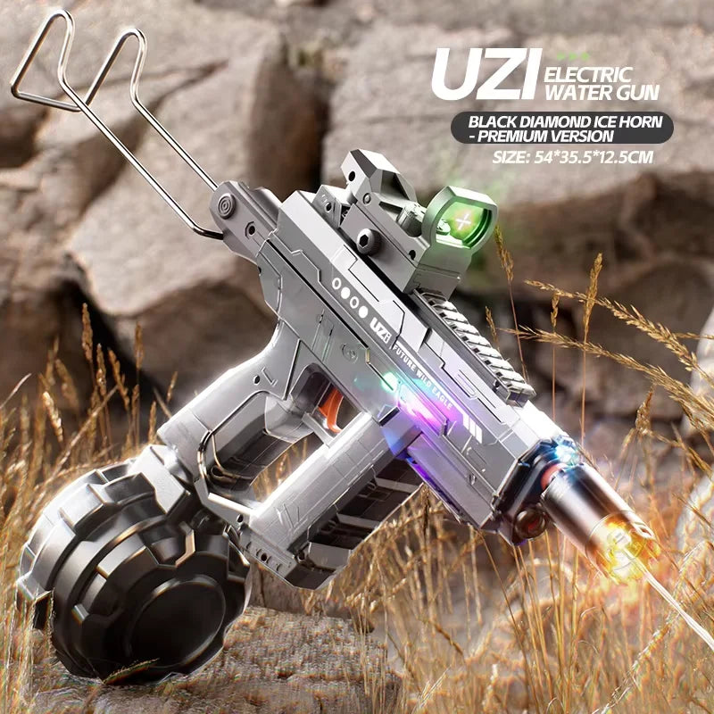 Dive Into Fun with the 2025 New Summer UZI High-Pressure Water Gun - Perfect for Pool Parties and Outdoor Games!