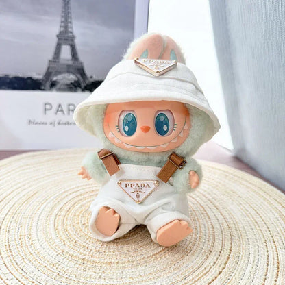 Elevate Your Doll's Style with the Labubu Doll Mini Clothing Set - Complete with Hat, Bag, Shoes, and Accessories!