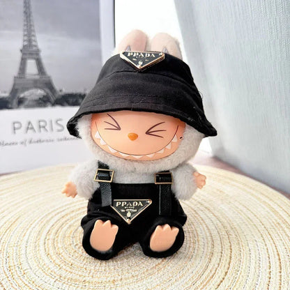 Elevate Your Doll's Style with the Labubu Doll Mini Clothing Set - Complete with Hat, Bag, Shoes, and Accessories!
