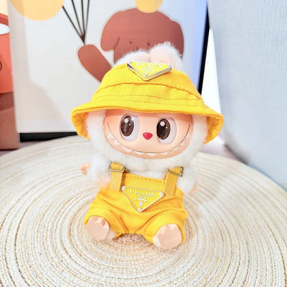 Elevate Your Doll's Style with the Labubu Doll Mini Clothing Set - Complete with Hat, Bag, Shoes, and Accessories!